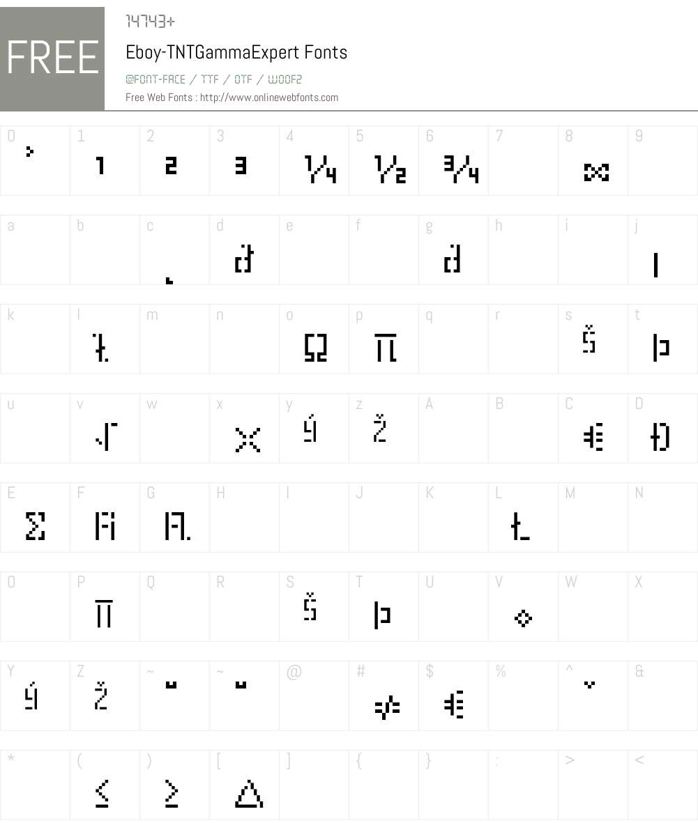 Eboy Font Screenshots