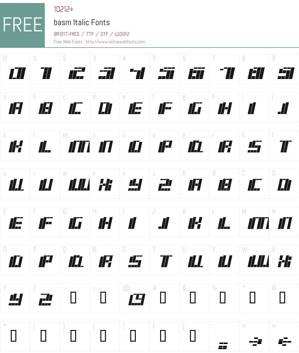 basm Font Screenshots