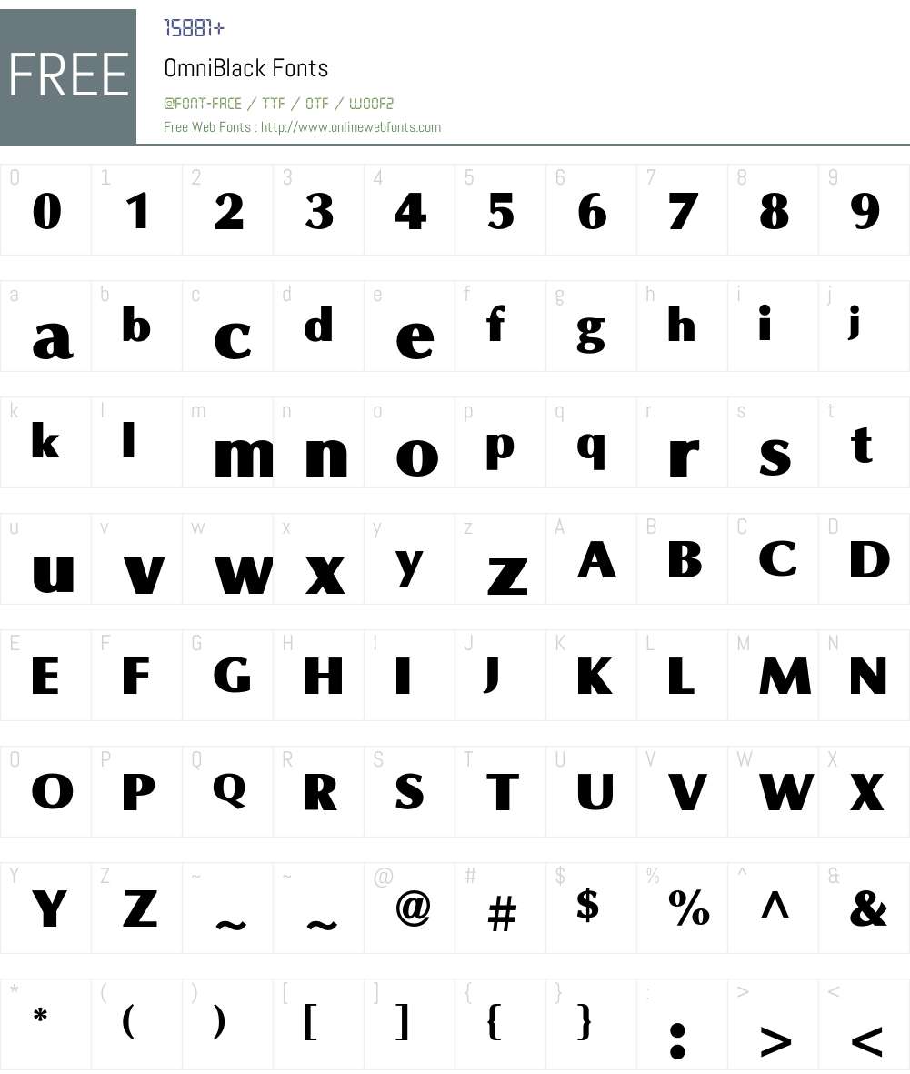 Omni Font Screenshots