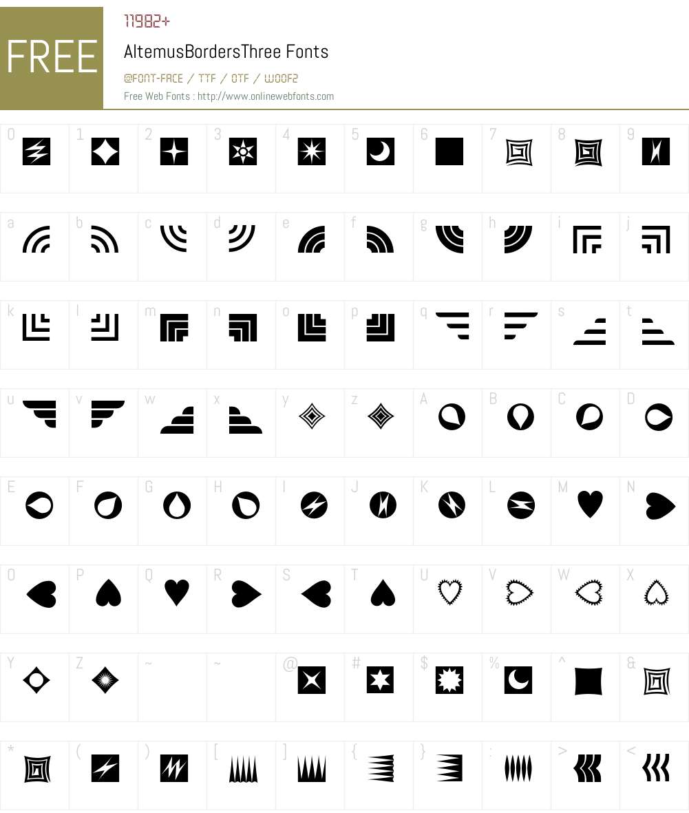 Altemus Font Screenshots