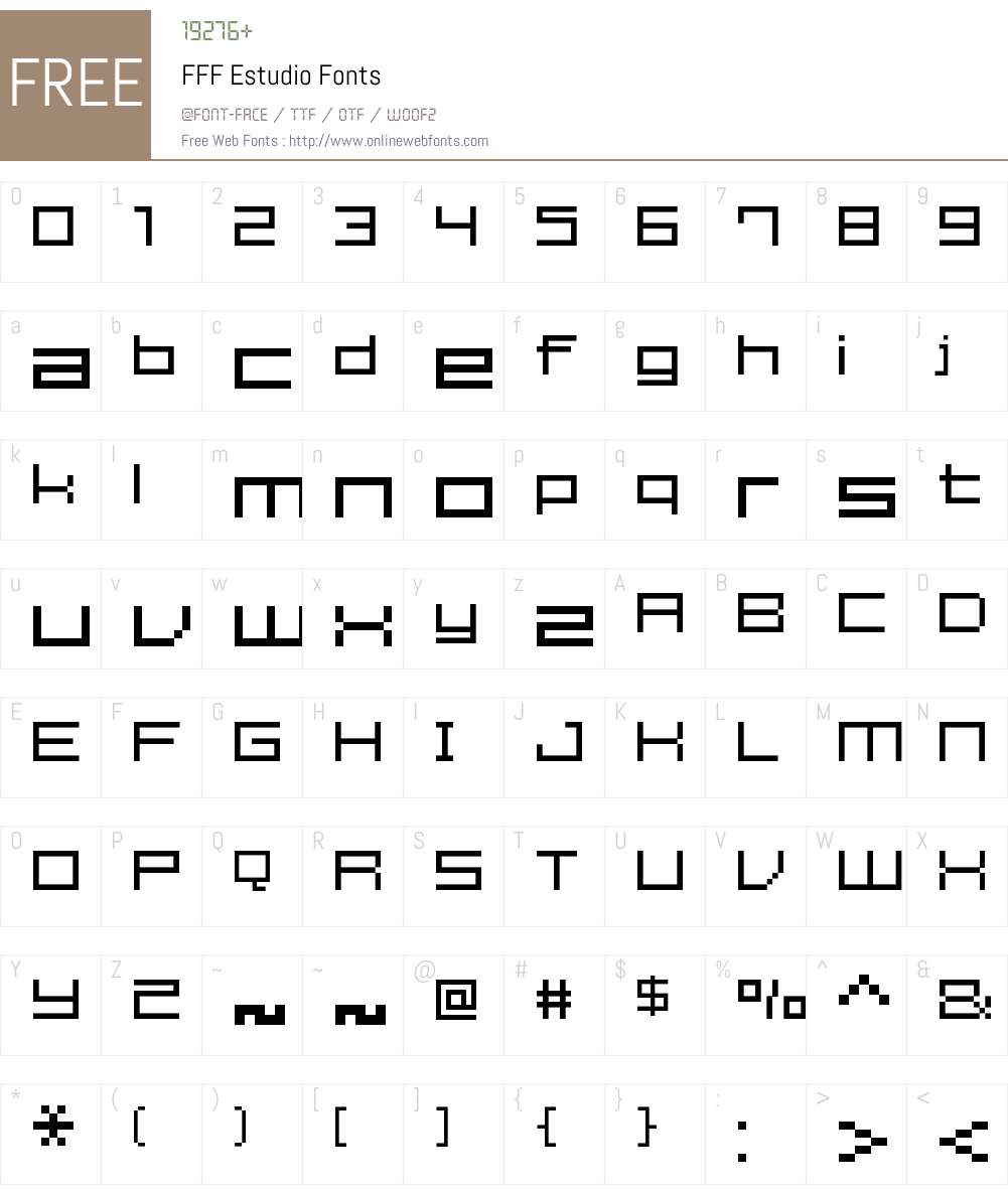 FFF Estudio Font Screenshots