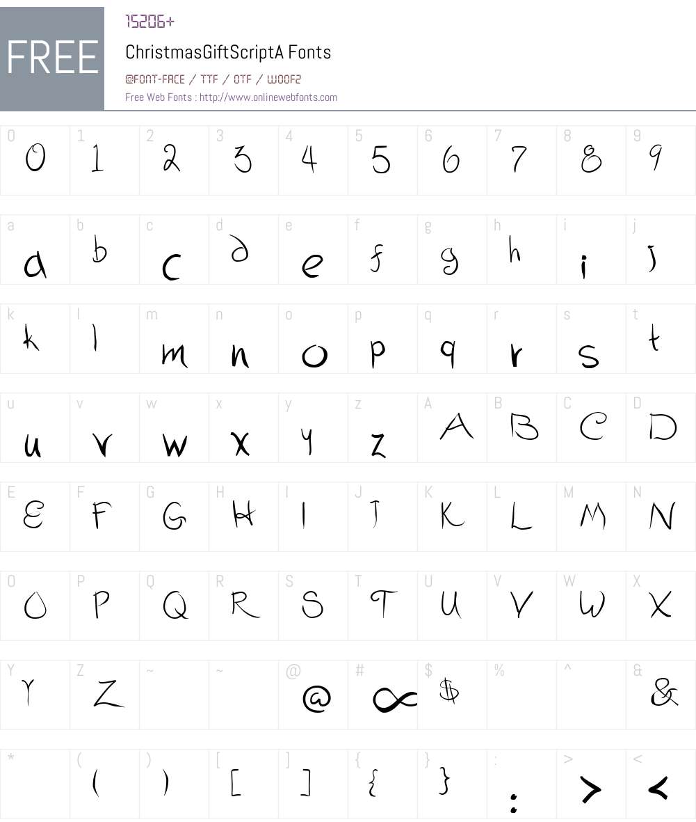 Christmas Font Screenshots