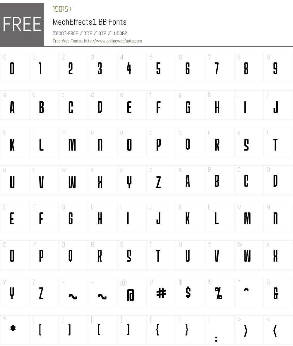 MechEffects1 BB Font Screenshots