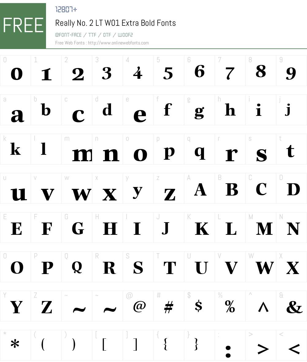 ReallyNo.2LTW01-ExtraBold Font Screenshots