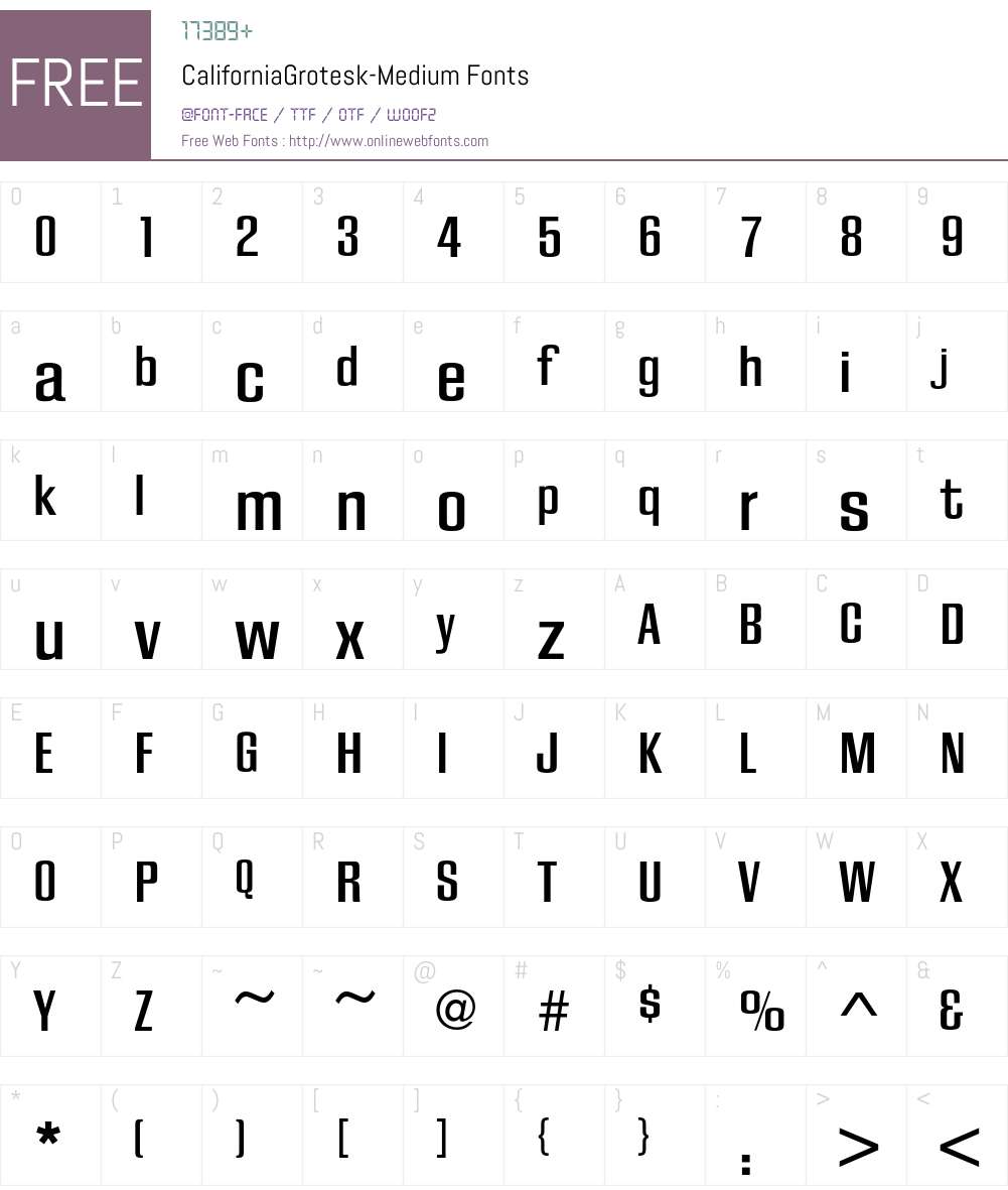 CaliforniaGrotesk Font Screenshots