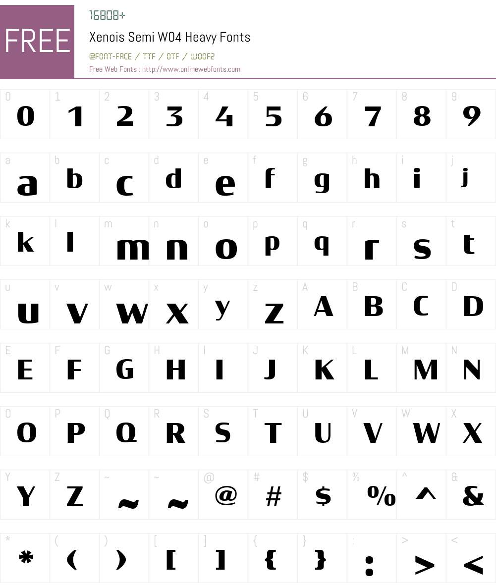 Xenois Semi Font Screenshots