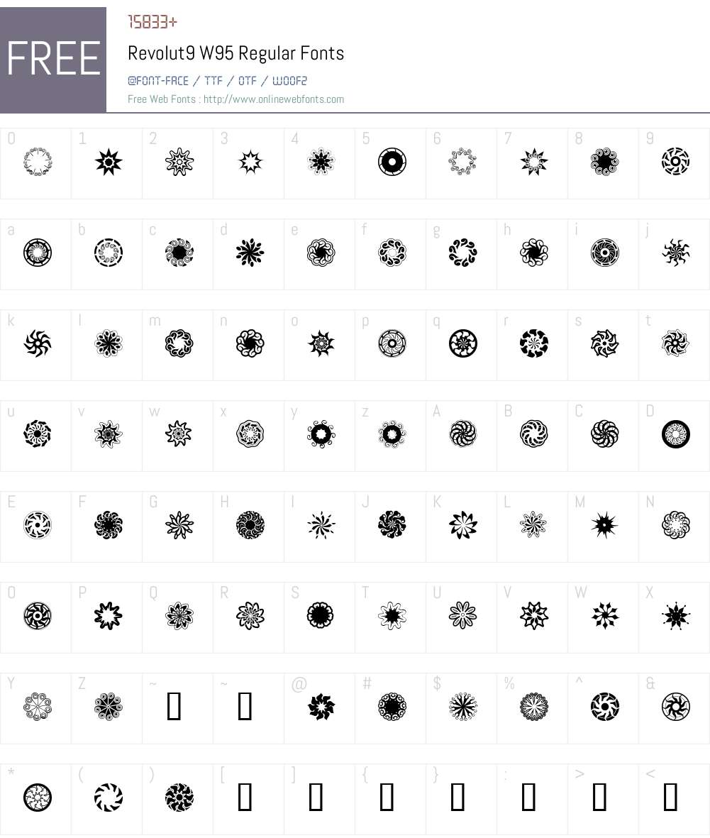 Revolut9 Font Screenshots