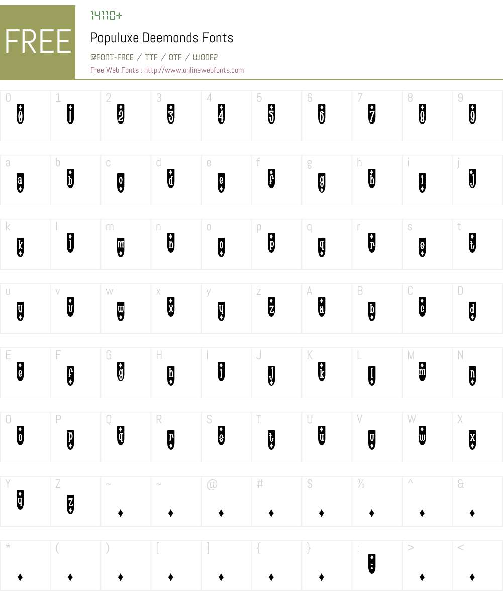 Populuxe Font Screenshots