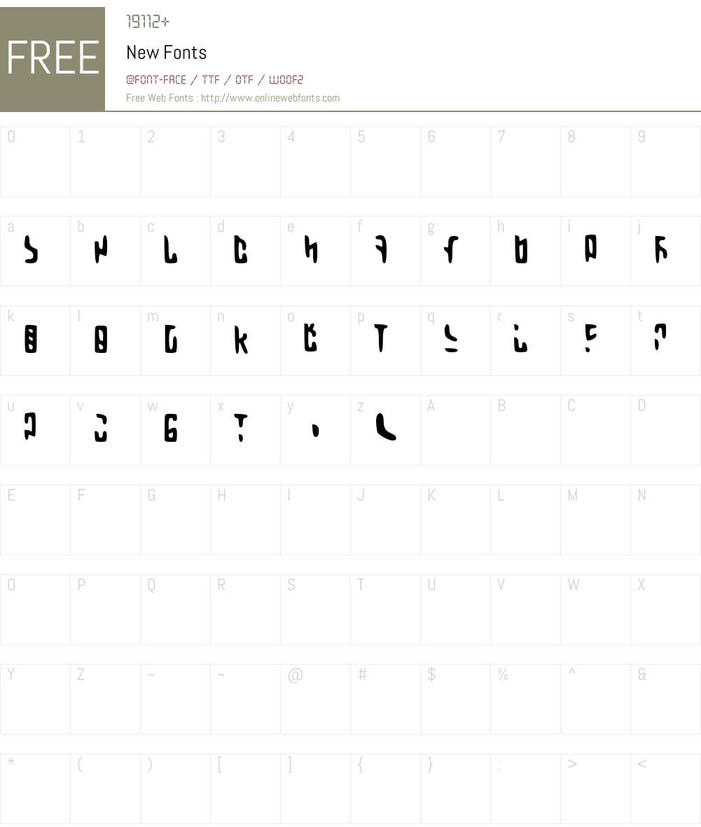 New Font Screenshots