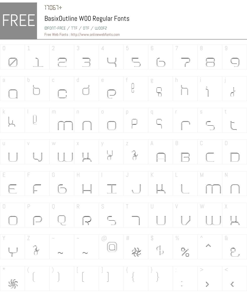 Basix Font Screenshots