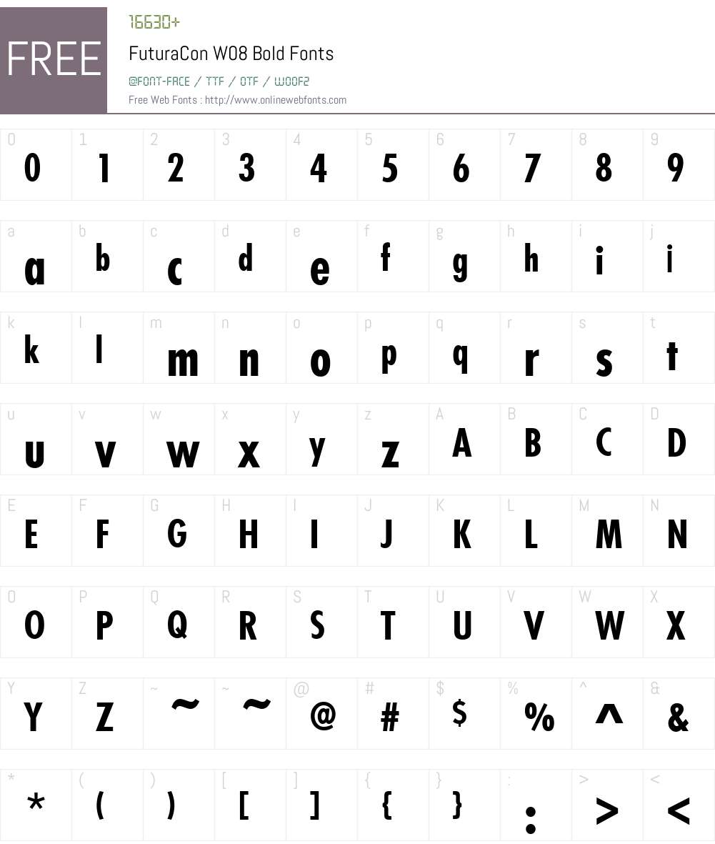 Futura Font Screenshots