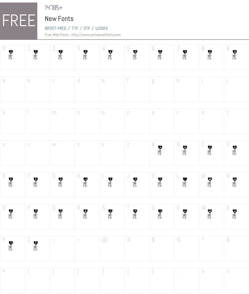 New Font Screenshots