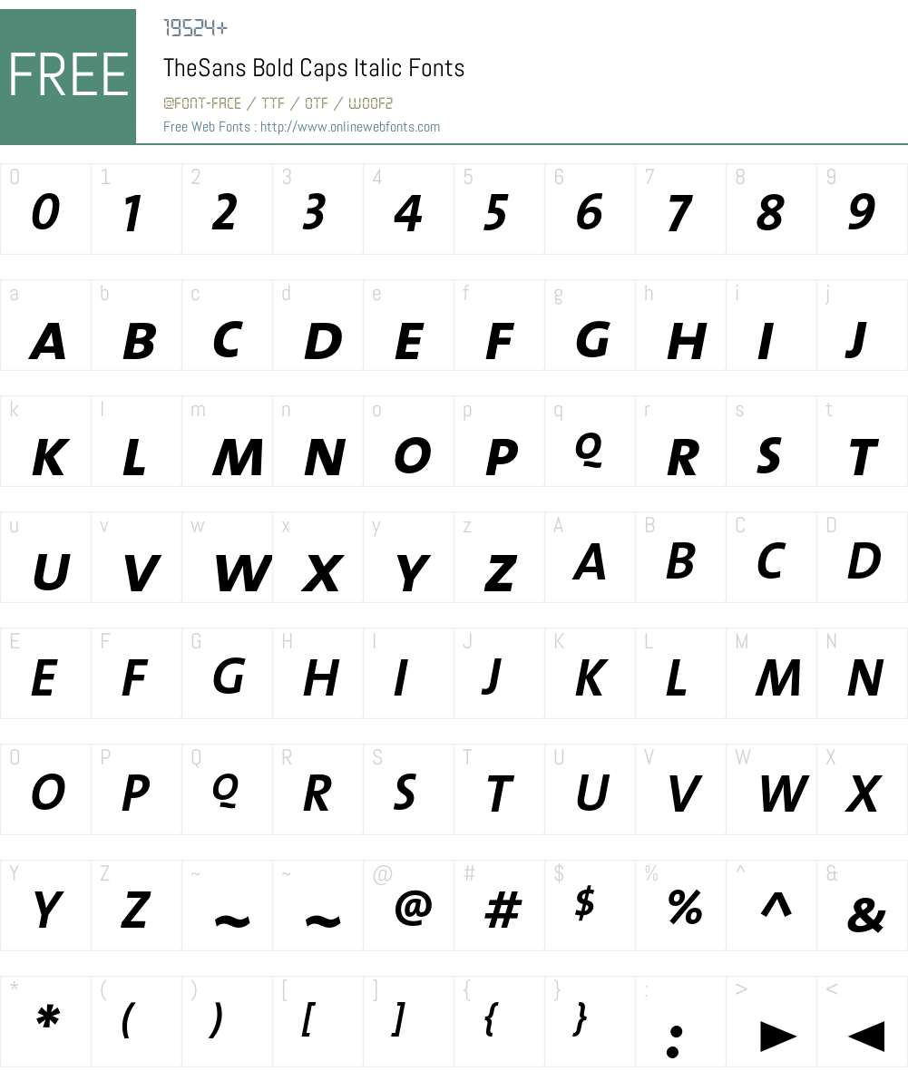 The Sans Bold- Font Screenshots