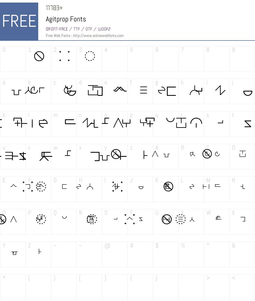 Agitprop Font Screenshots