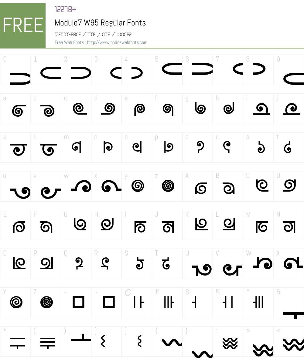 Module7 Font Screenshots