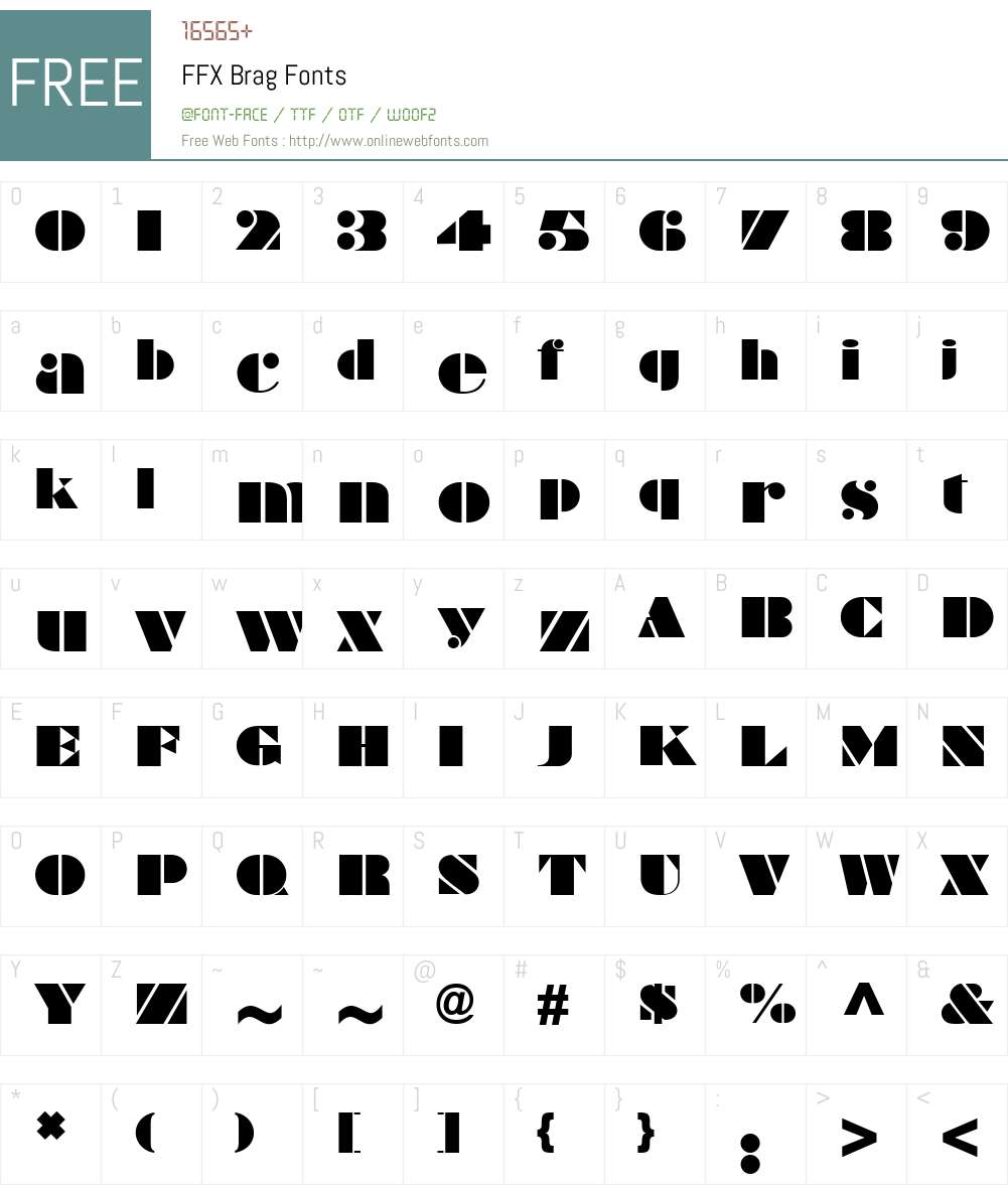 FFX Brag Font Screenshots