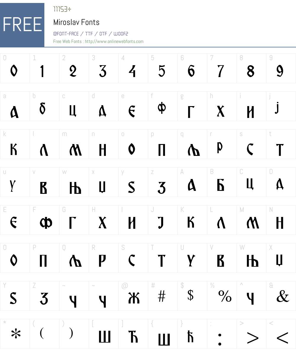 Miroslav Font Screenshots
