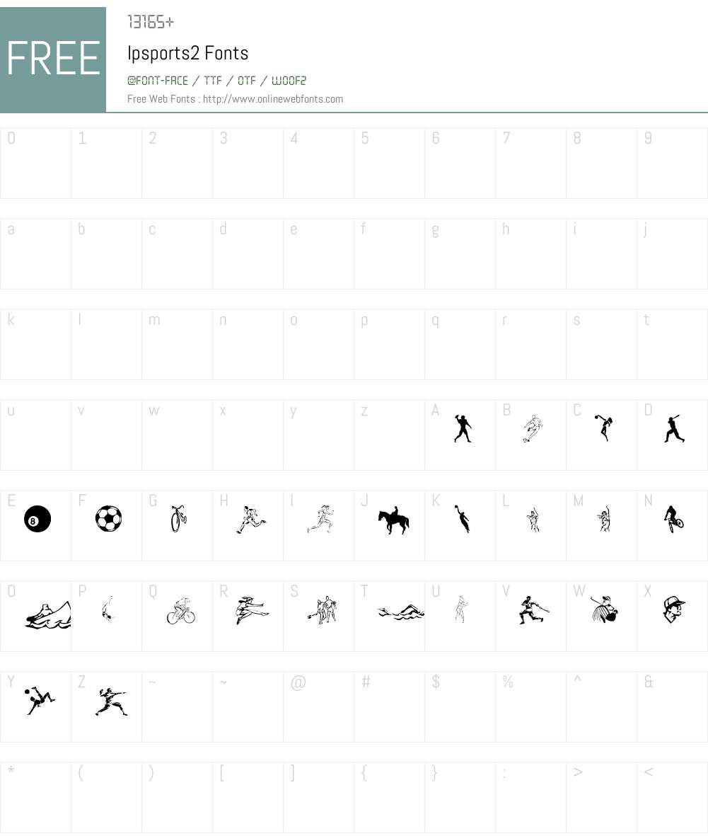 lpsports2 Font Screenshots