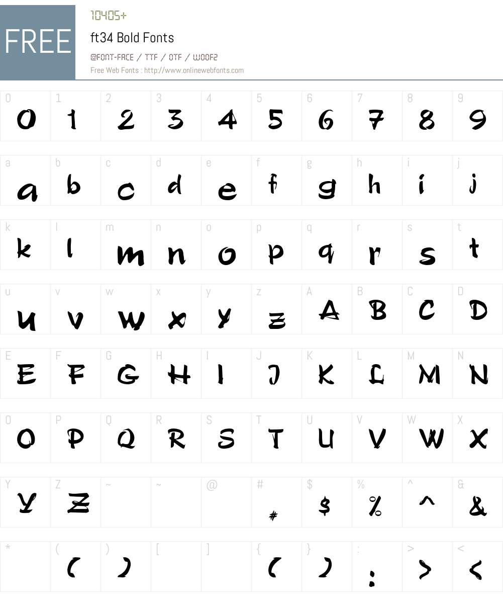 ft34 Font Screenshots