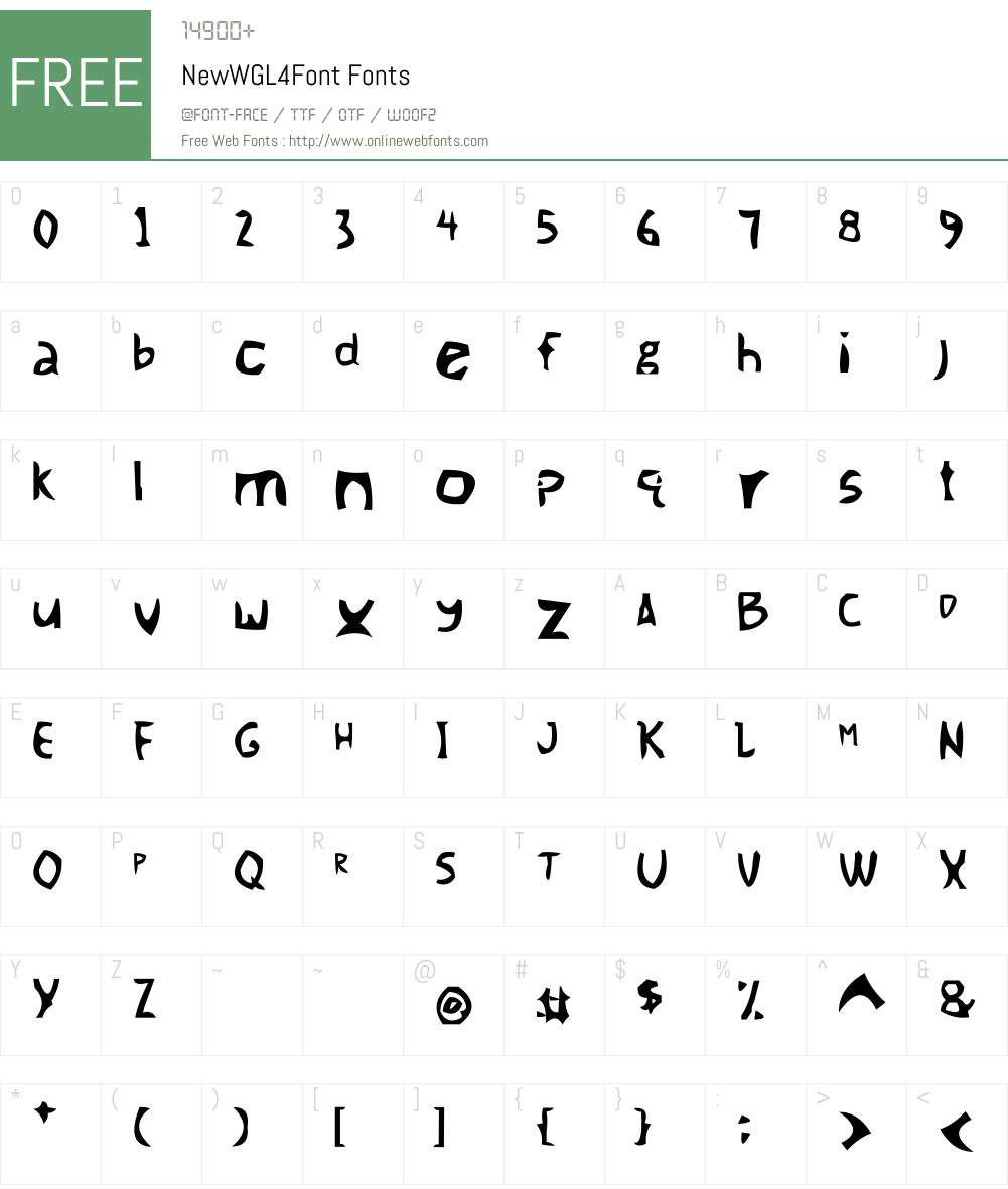 NewWGL4Font Font Screenshots