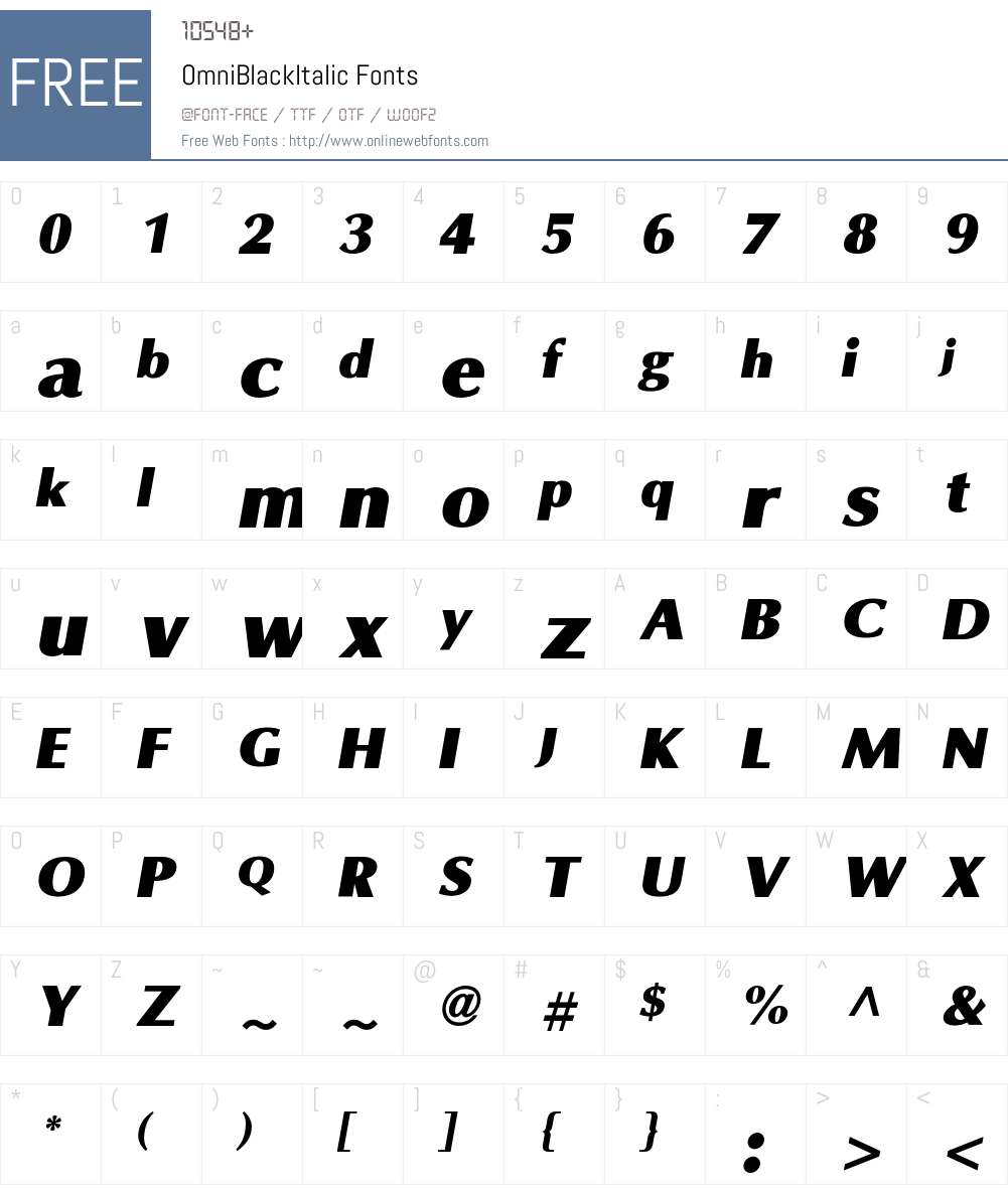 Omni Font Screenshots