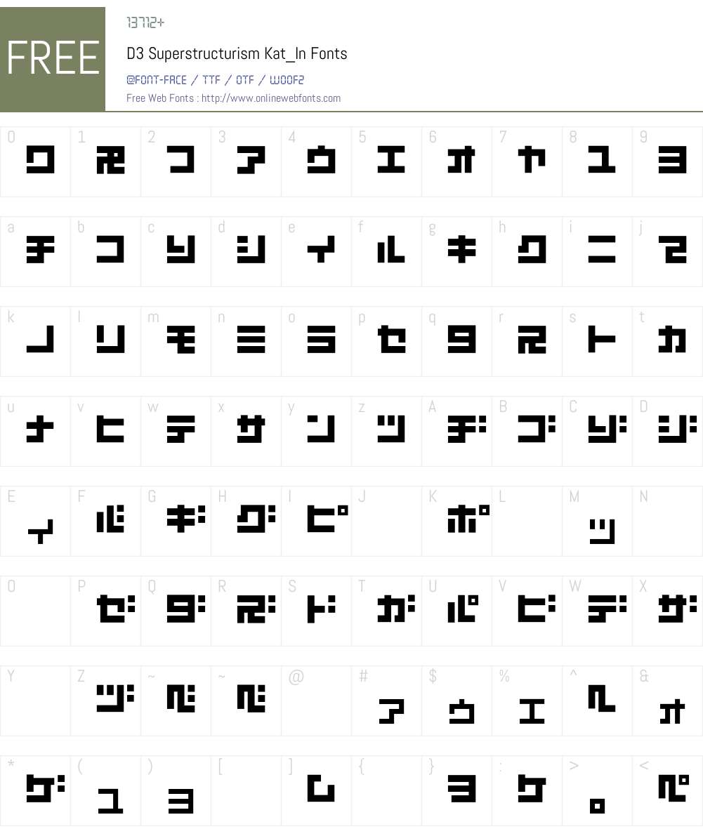 D3 Superstructurism Kat_In Font Screenshots
