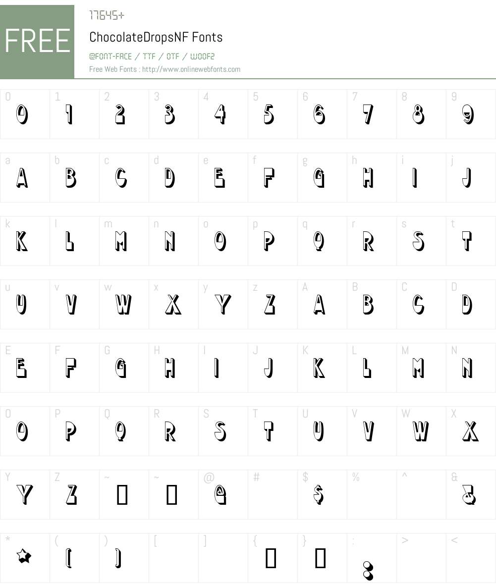 ChocolateDropsNF Font Screenshots