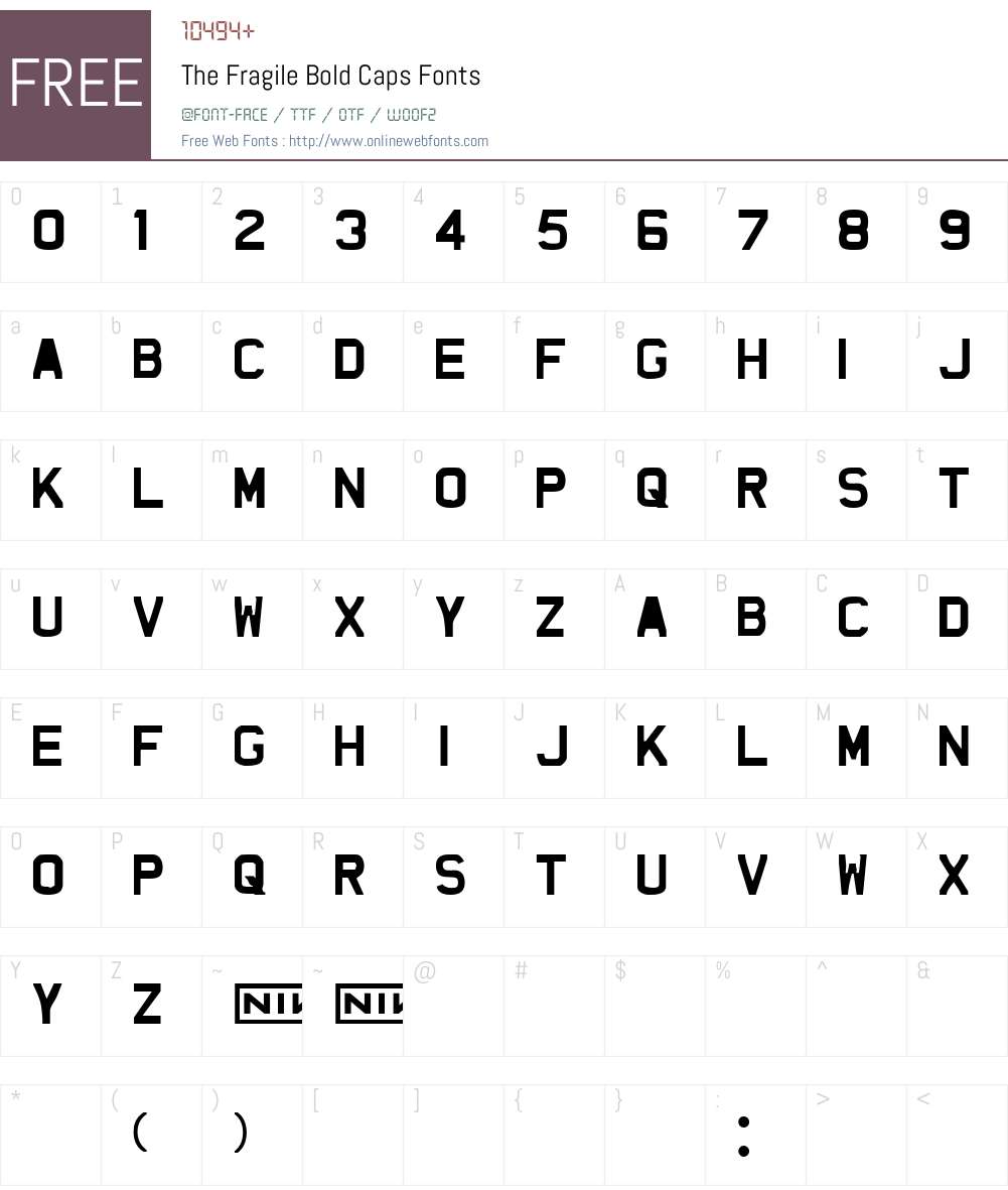 The Fragile Font Screenshots