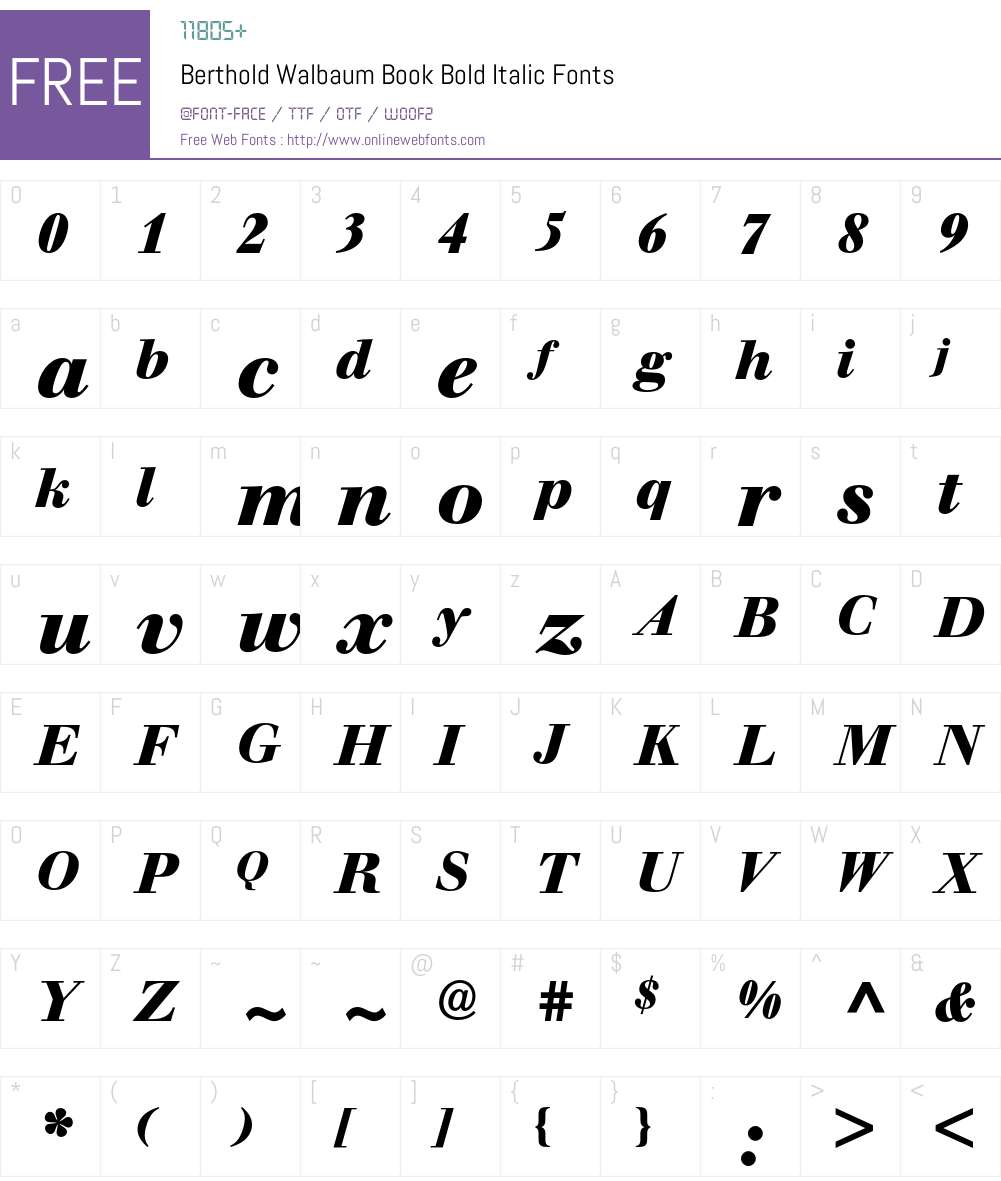 Berthold Walbaum Book Font Screenshots