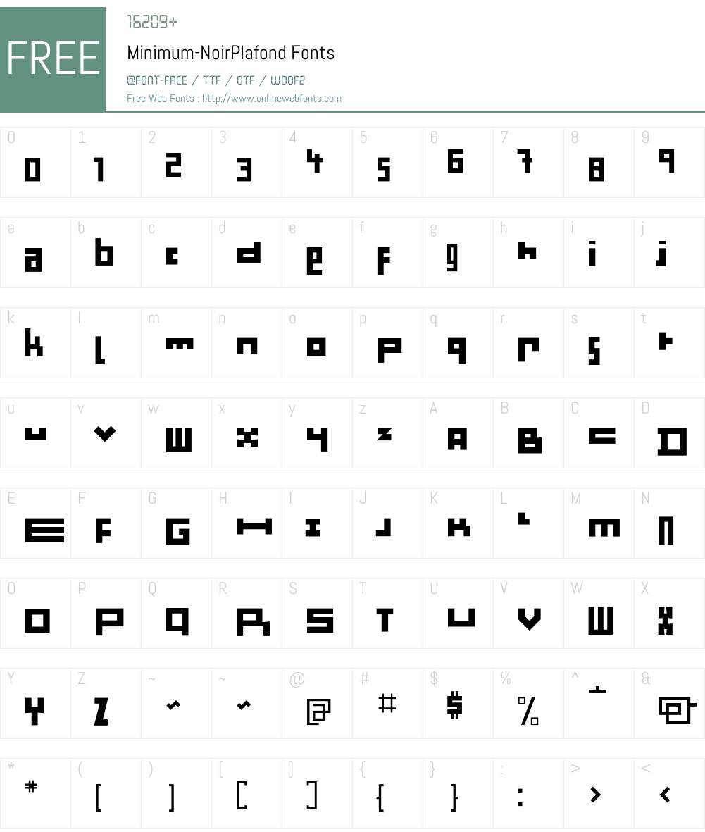 Minimum Font Screenshots