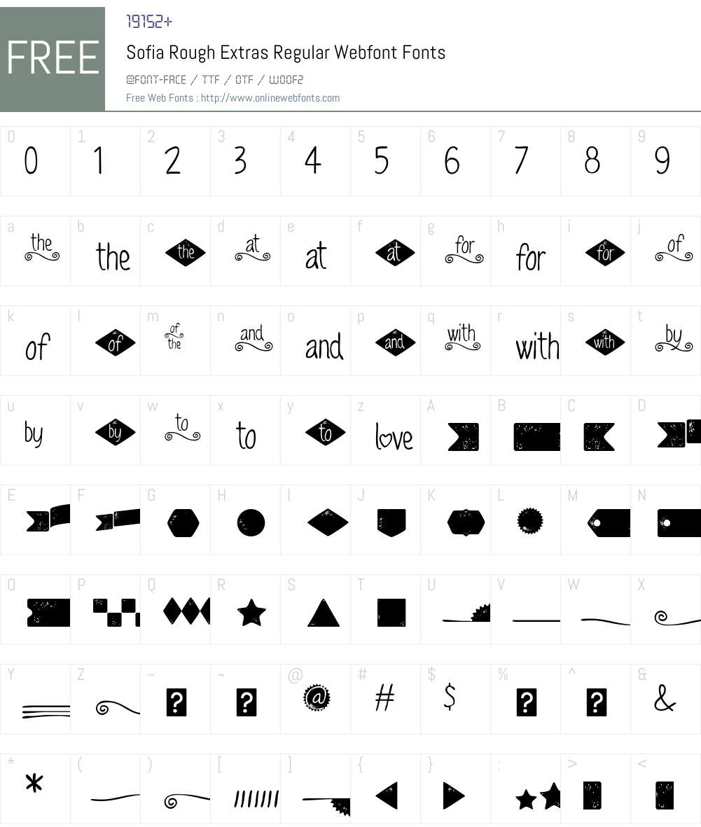 . Font Screenshots