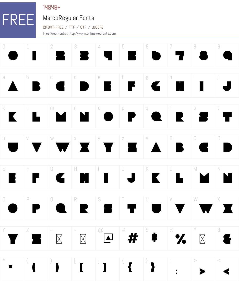 Marco 1.000 Fonts Free Download - OnlineWebFonts.COM