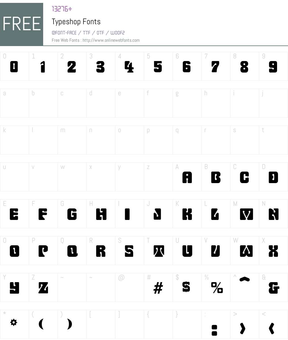 Typeshop Font Screenshots