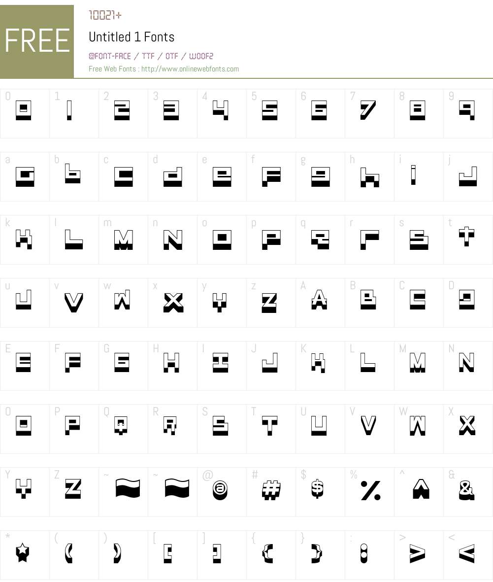 Untitled Font Screenshots