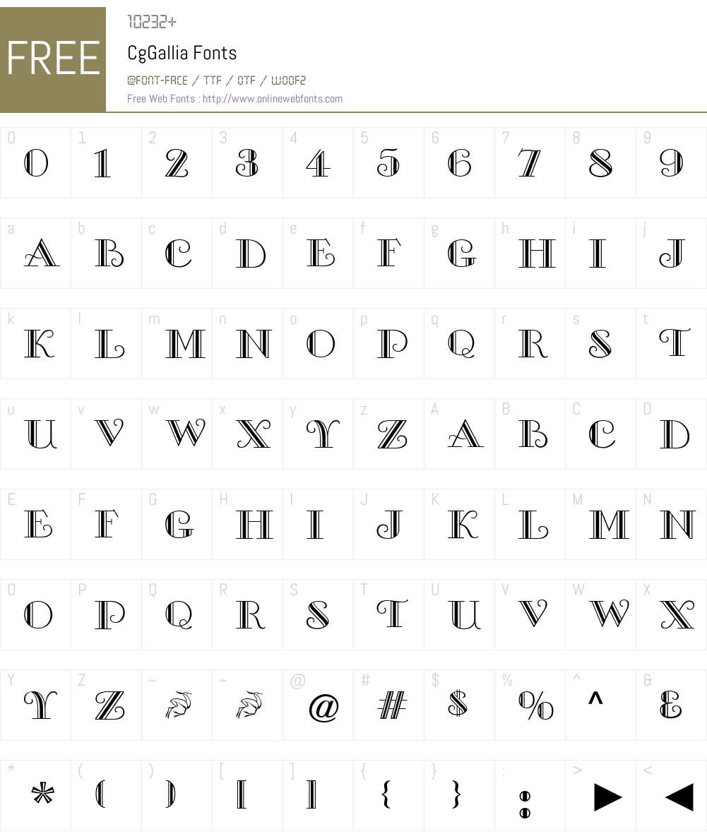 Cg Font Screenshots