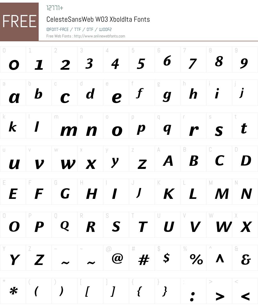 FF Celeste Sans Font Screenshots