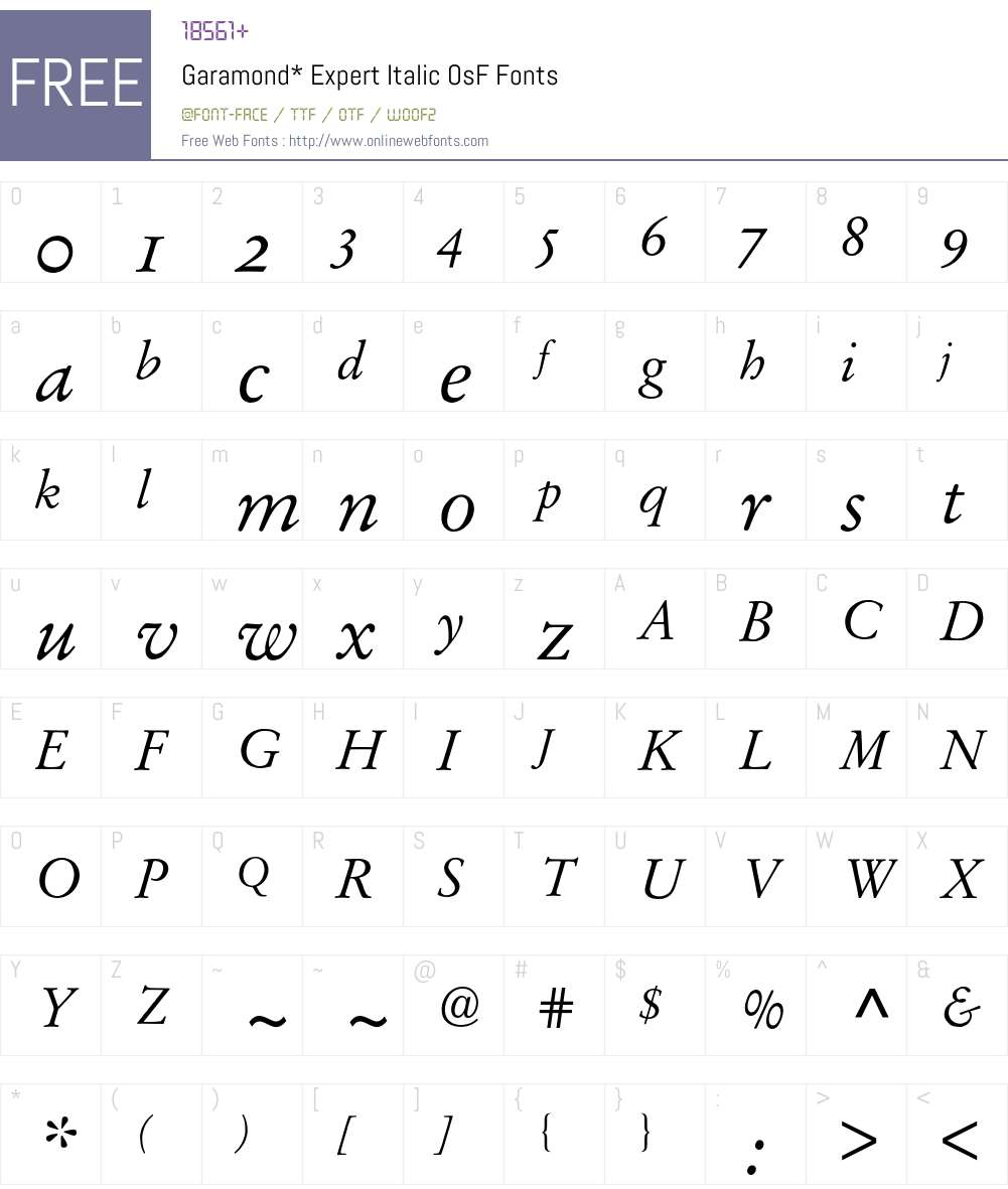 Garamond Stempel Expert BQ Font Screenshots