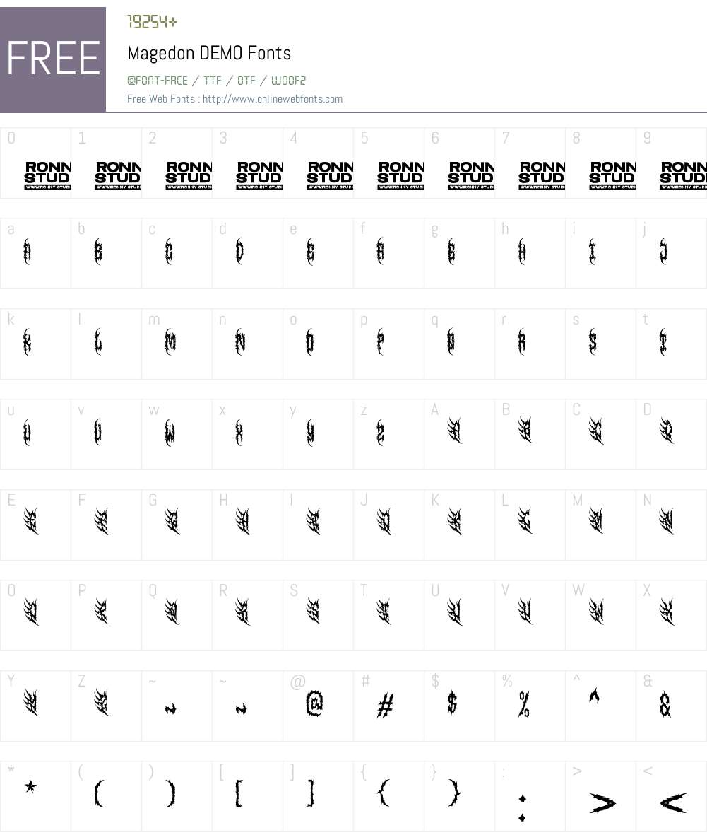 Magedon DEMO 1.002;Fontself Maker 3.5.8 Fonts Free Download ...