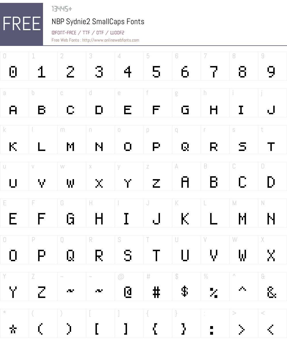 NBP Sydnie2 SmallCaps Font Screenshots