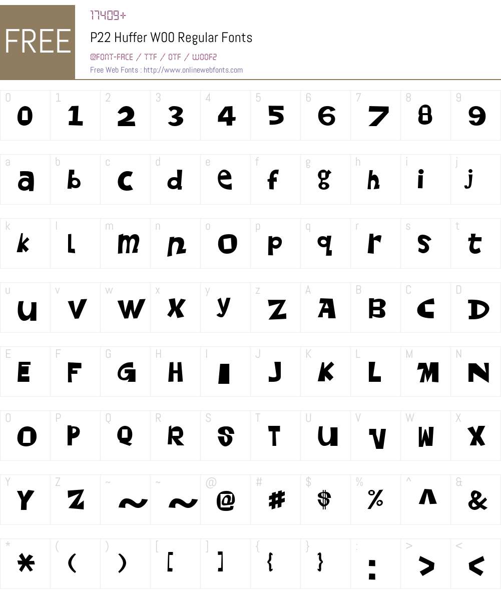 P22 Huffer Font Screenshots