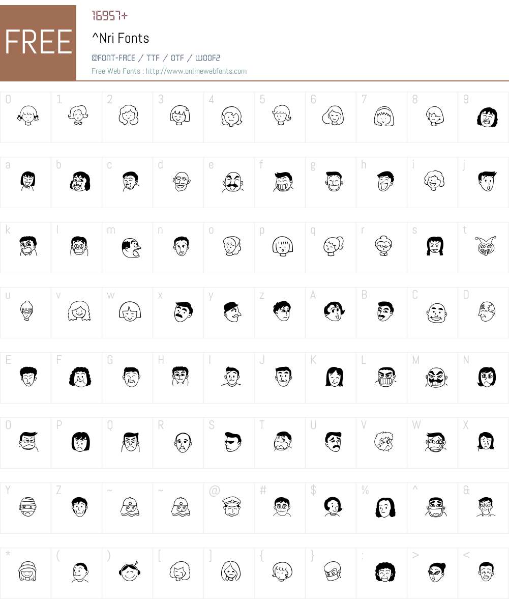 ^Nri Font Screenshots