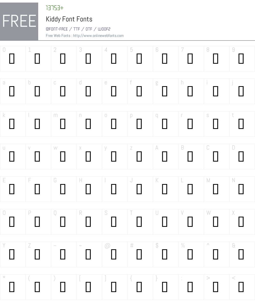 Kiddy Font Font Screenshots
