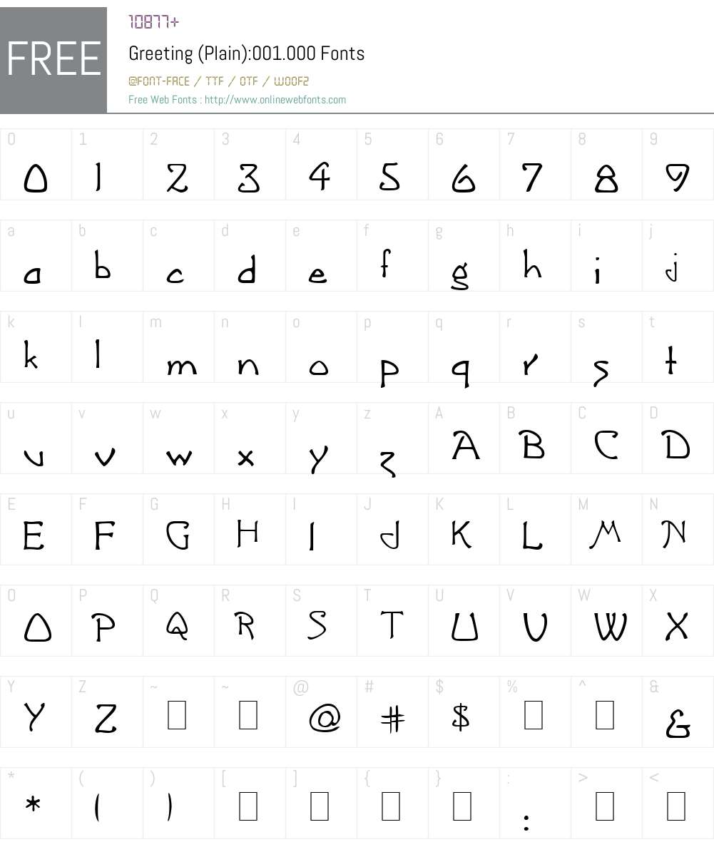 Greeting Font Screenshots