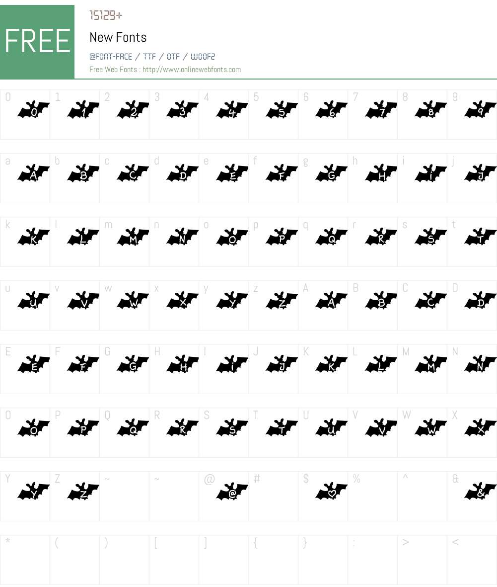 New Font Screenshots