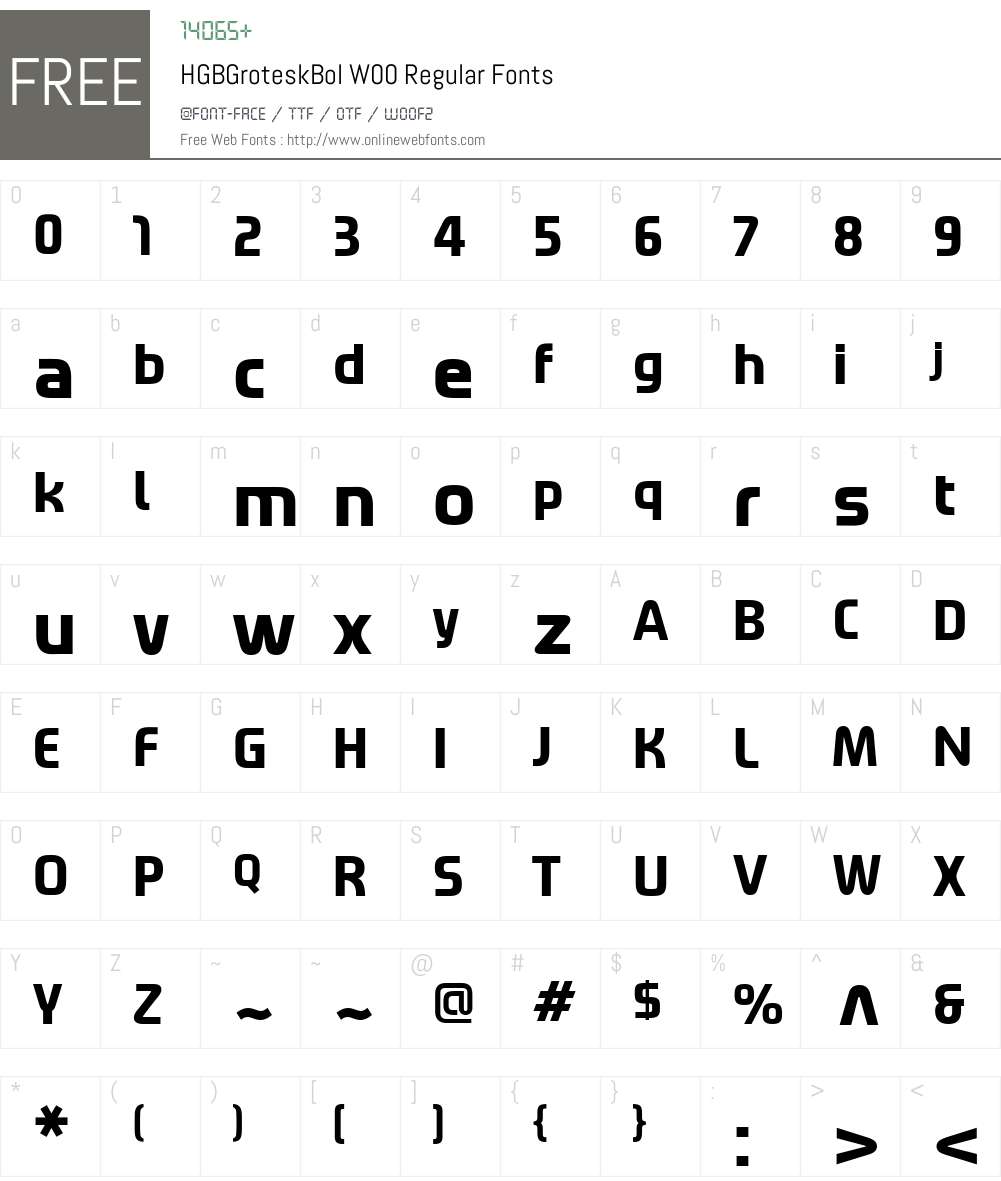 HGB Grotesk Font Screenshots