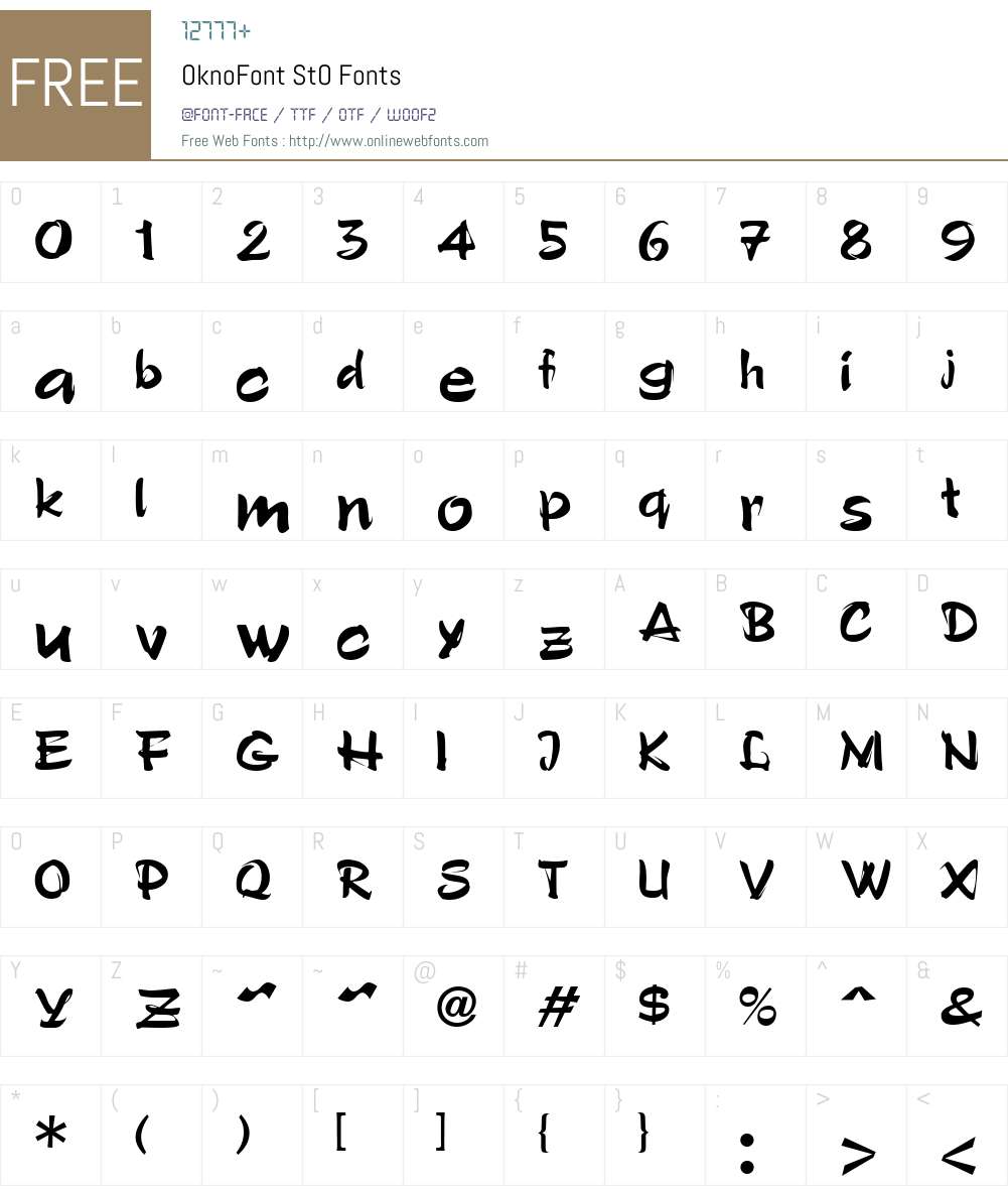 OknoFont StO Font Screenshots