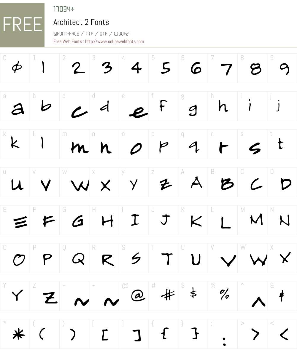 Architect 2 Font Screenshots