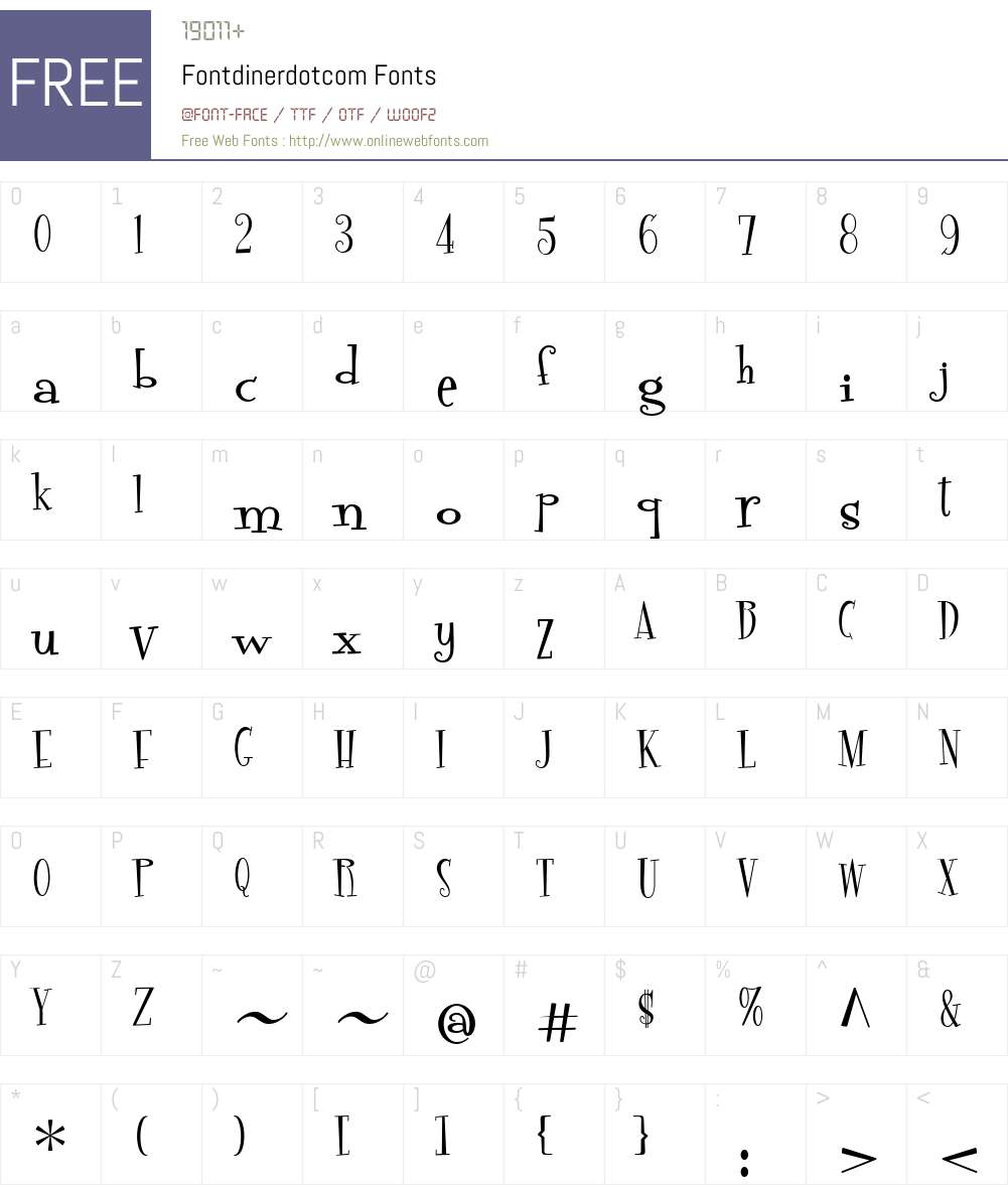 Fontdinerdotcom Font Screenshots