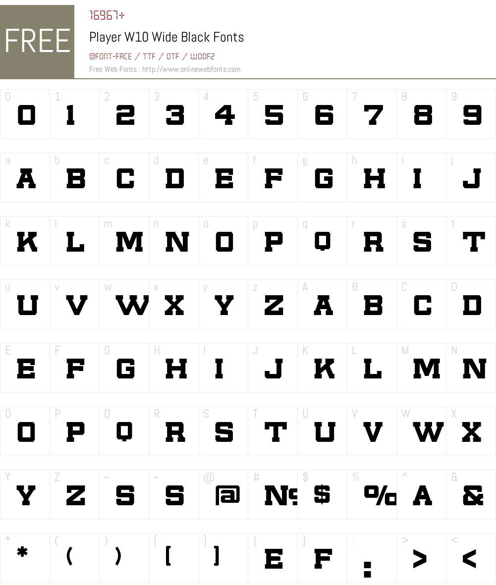 Player Font Screenshots