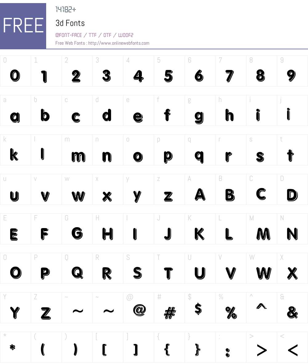 3d Font Screenshots